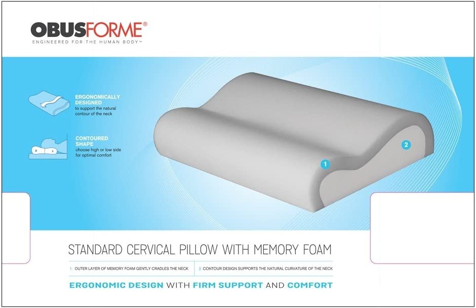 Cervical Pillow Standard With Memory Foam